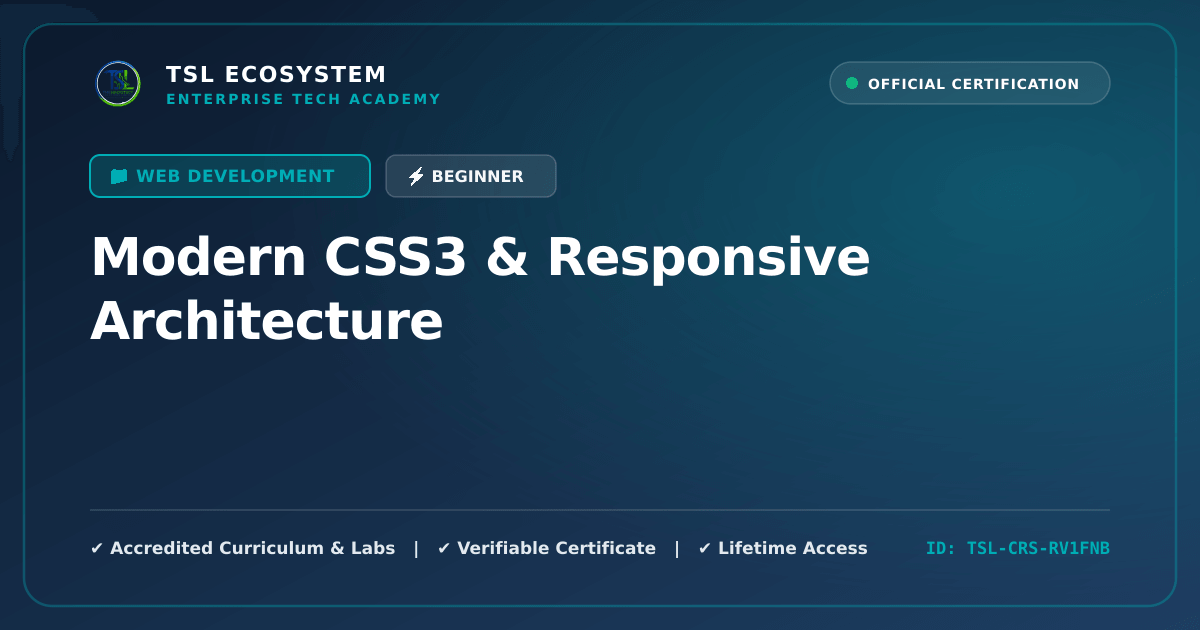 Modern CSS3 & Responsive Architecture