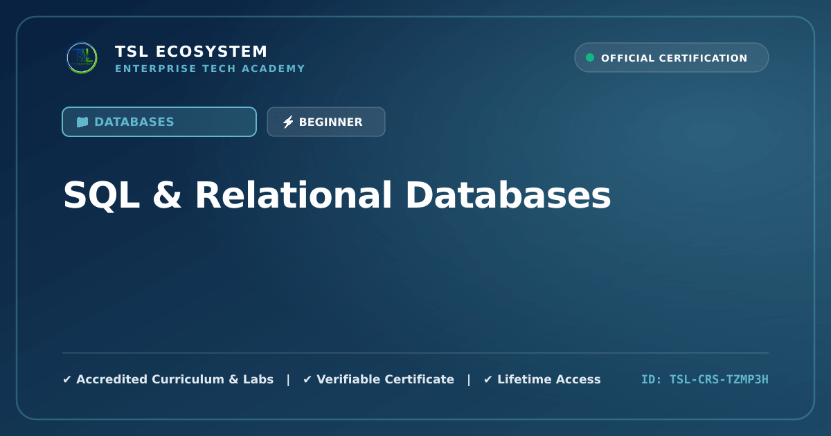 SQL & Relational Databases