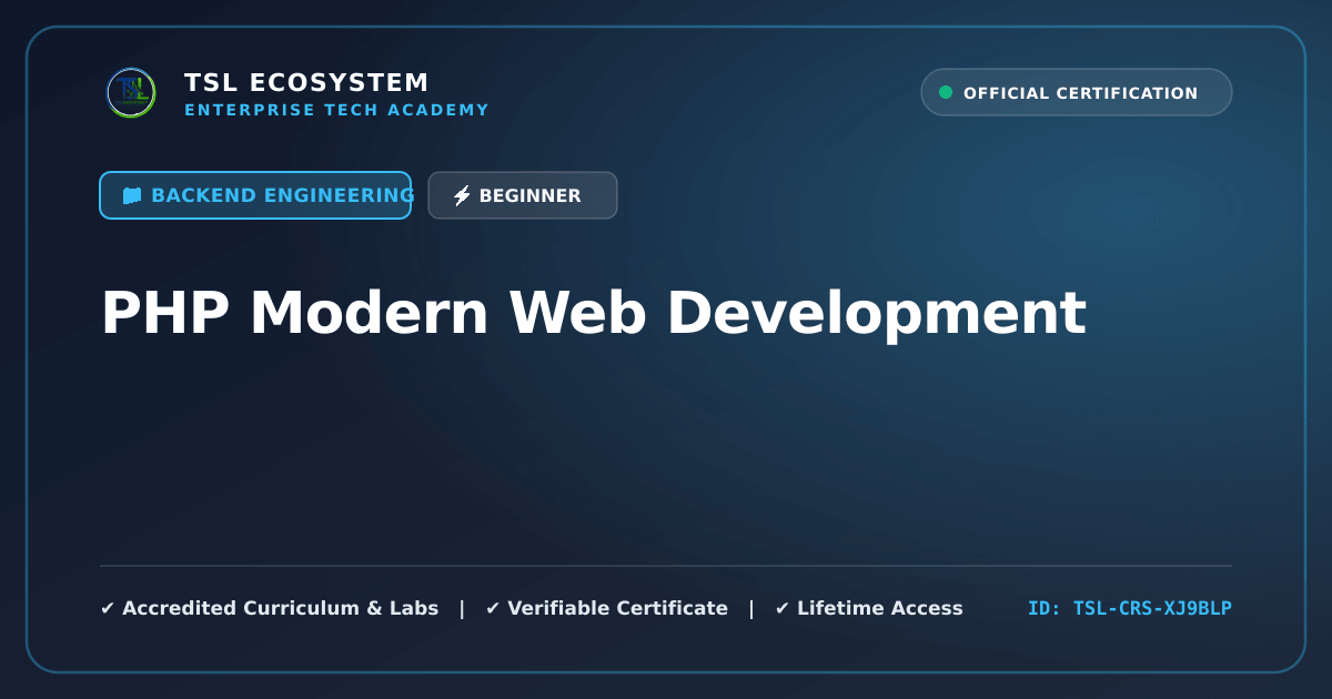 PHP Modern Web Development