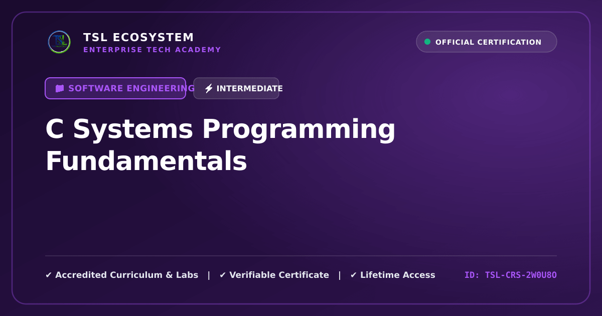 C Systems Programming Fundamentals