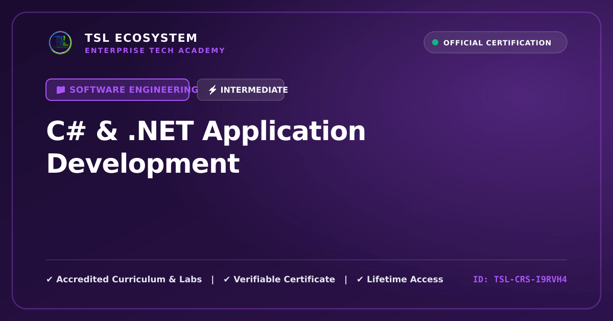 C# & .NET Application Development