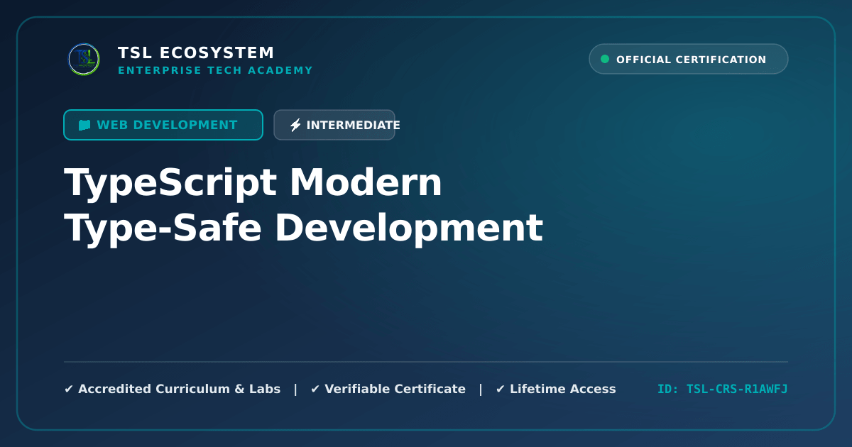 TypeScript Modern Type-Safe Development