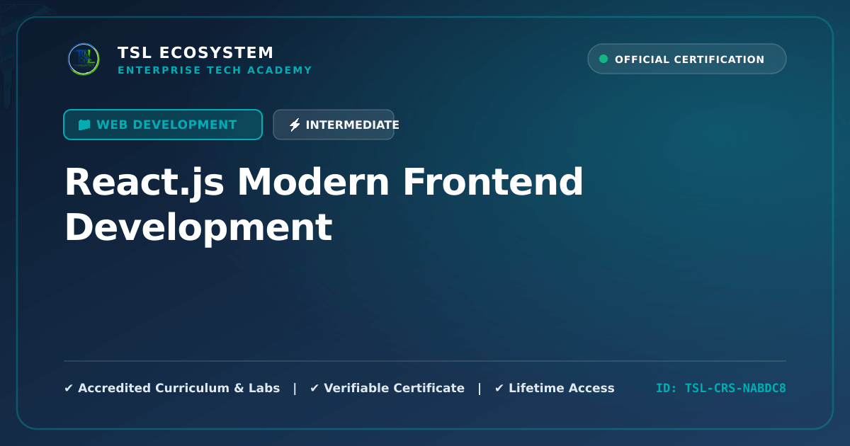 React.js Modern Frontend Development
