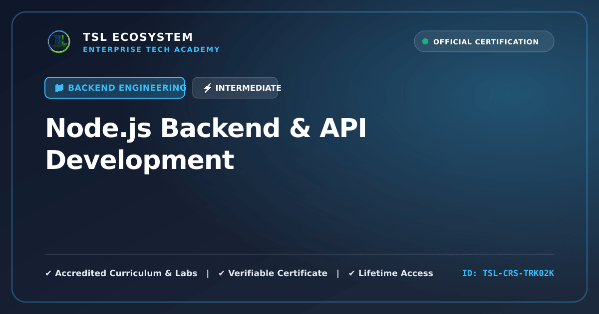 Node.js Backend & API Development