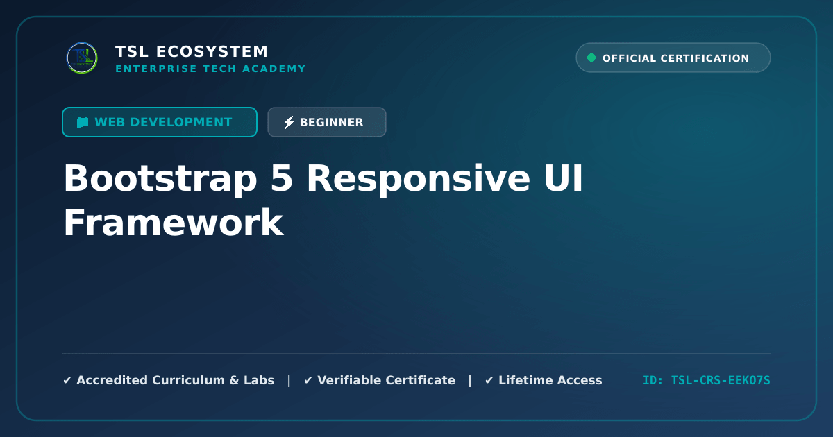Bootstrap 5 Responsive UI Framework