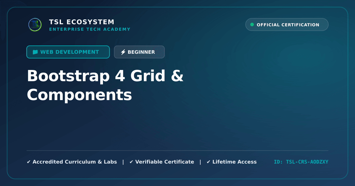 Bootstrap 4 Grid & Components