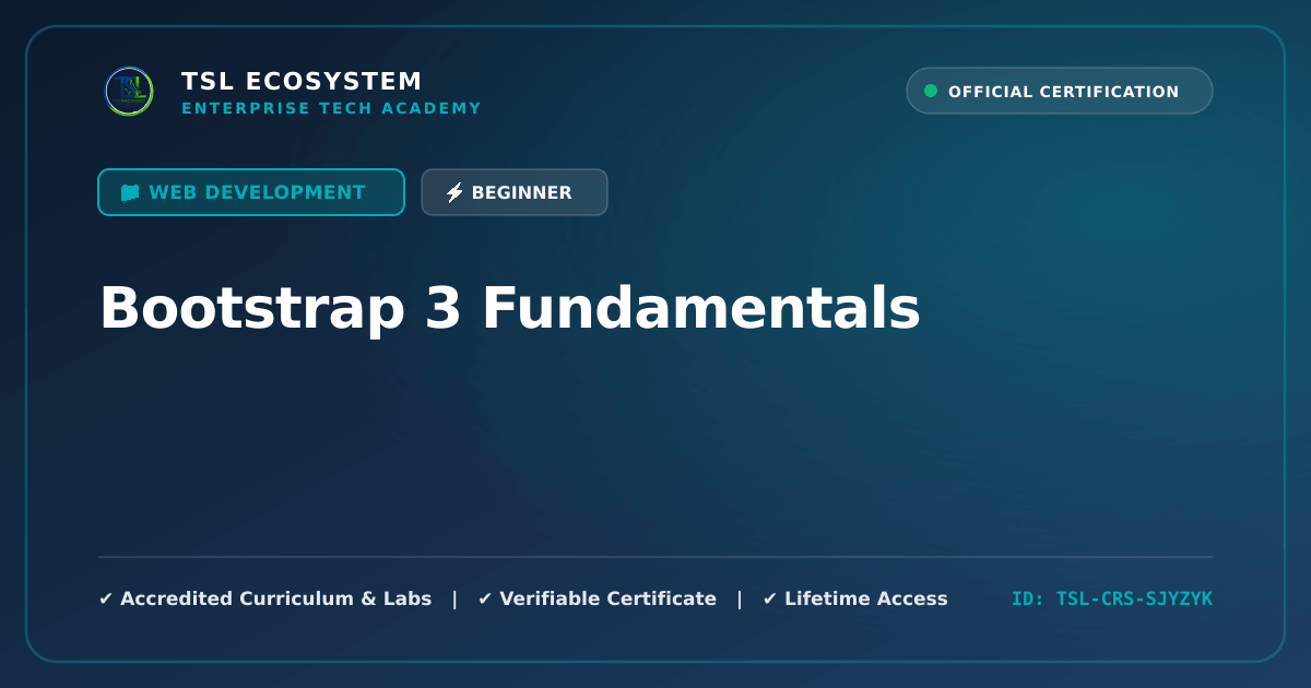 Bootstrap 3 Fundamentals