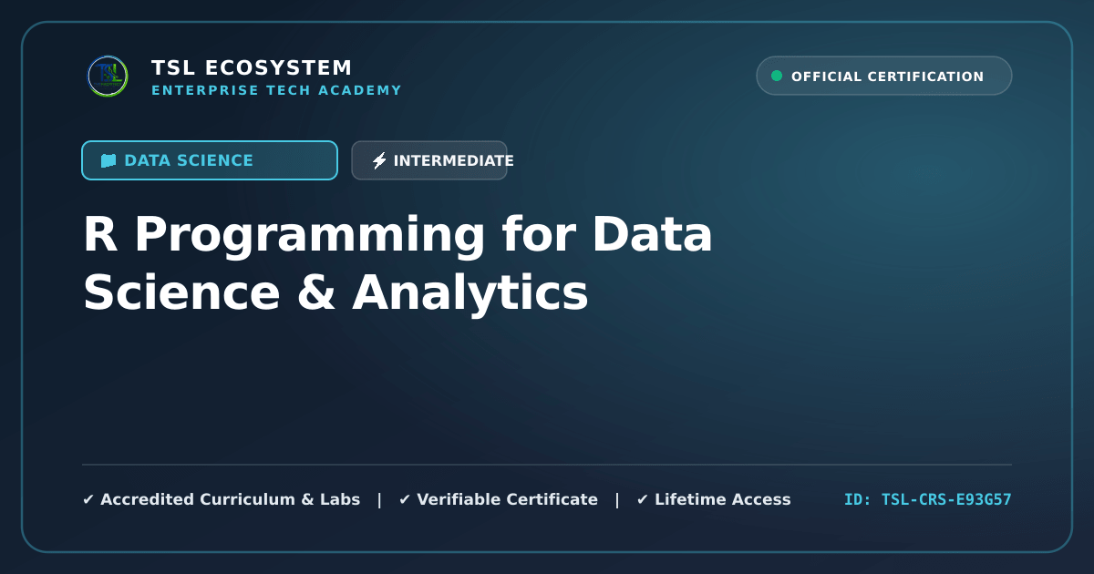 R Programming for Data Science & Analytics