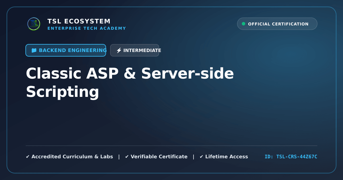 Classic ASP & Server-side Scripting