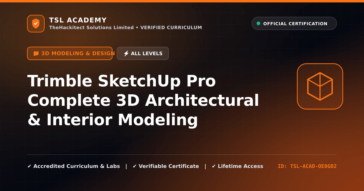 Trimble SketchUp Pro Complete 3D Architectural & Interior Modeling